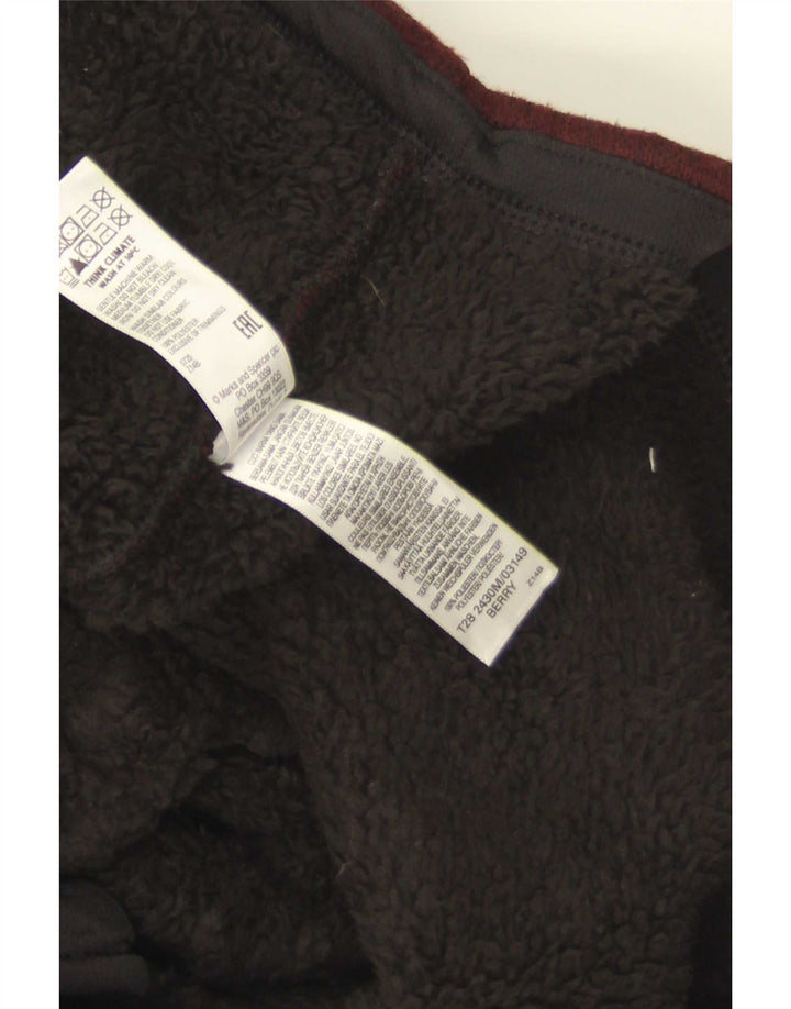 Marks & Spencer Herre Sherpa træningsdragt Topjakke Medium Burgundy Polyester
