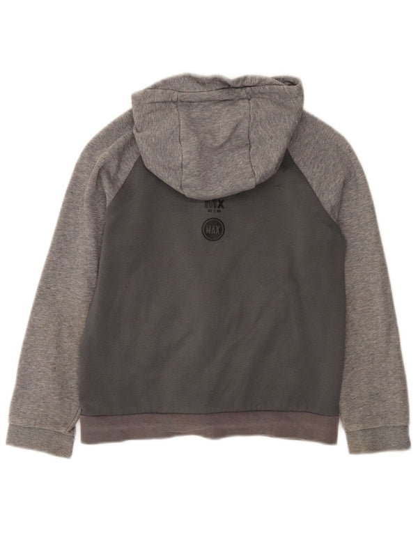 Nike hættetrøje med lynlås til drenge 8-9 år Small Grey Colourblock Bomuld