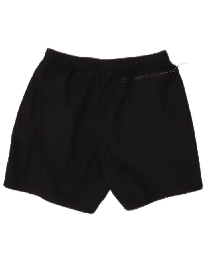 NIKE Mens Cargo Swimming Shorts Small  Black Polyester