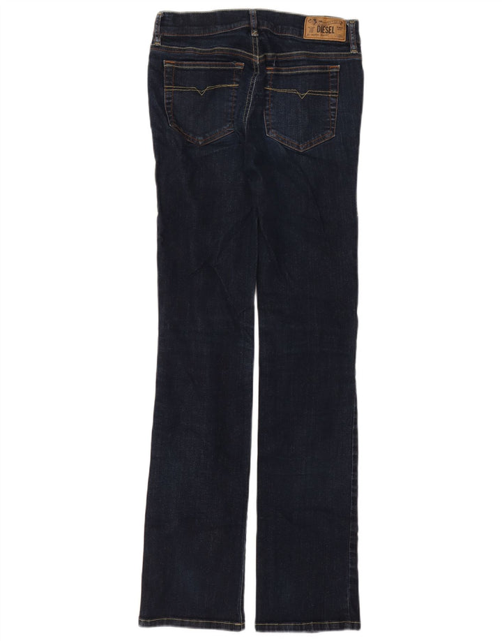 Diesel Dame Straight Jeans W27 L32 Marineblå Bomuld
