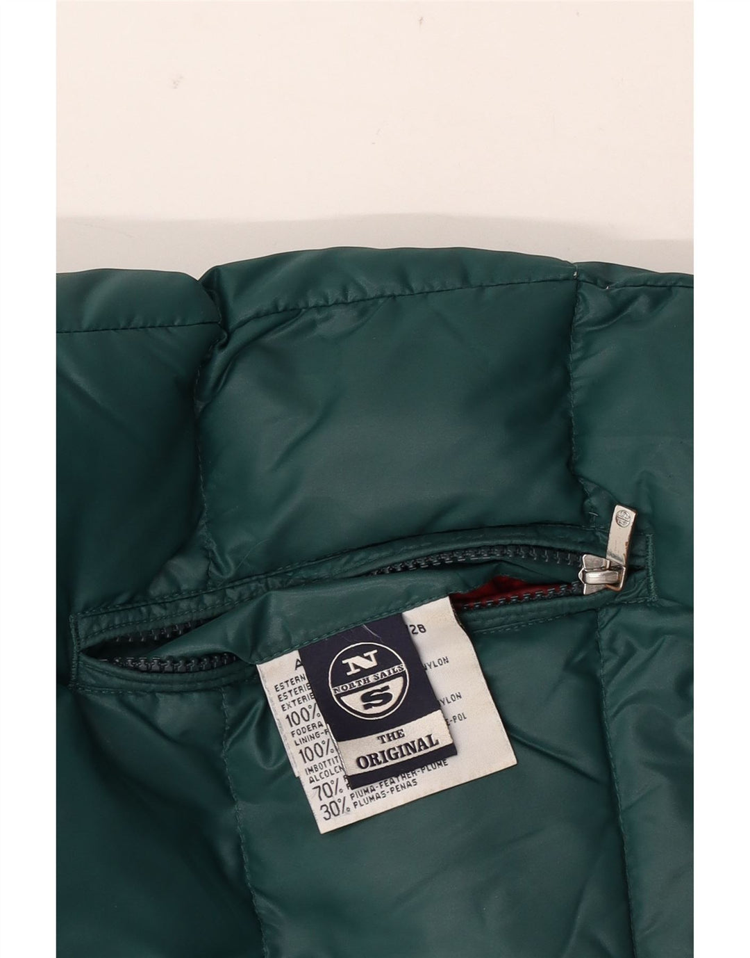 North Sails Herre Vendbar Polstret Gilet UK 38 Medium Grøn Polyamid