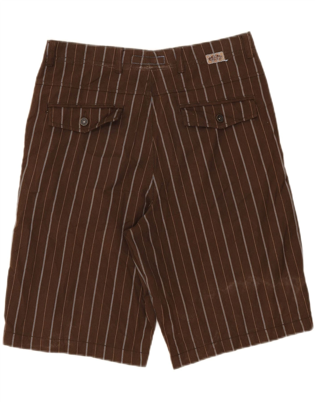 Vans Herre Chino Shorts W28 Små brunstribet polyester