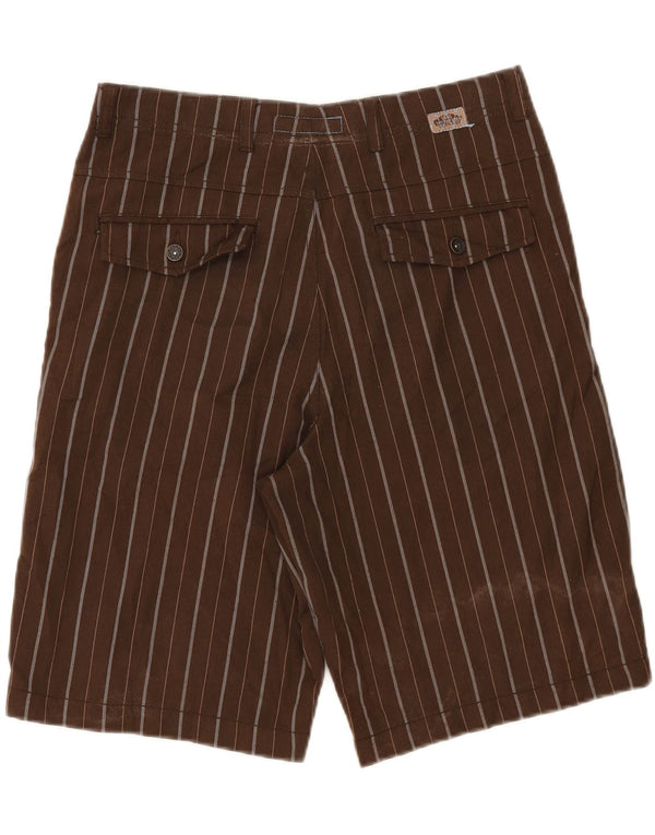 Vans Herre Chino Shorts W28 Små brunstribet polyester