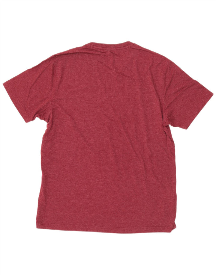 EDDIE BAUER Herre grafisk T-shirt Top Medium rødbrun bomuld