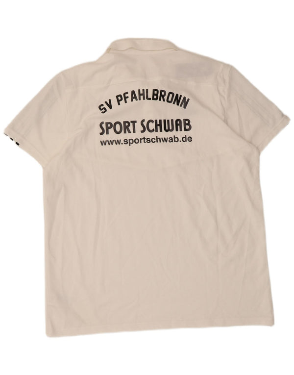 Adidas Grafisk Polo Shirt til mænd XL Hvid Bomuld