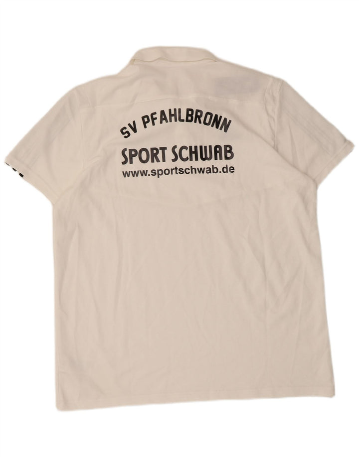 Adidas Grafisk Polo Shirt til mænd XL Hvid Bomuld