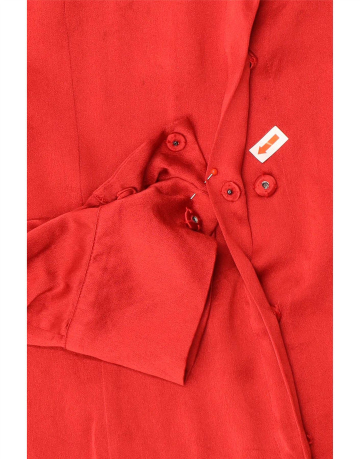 Marella Dame Skjorte Bluse UK 14 Stor Rød