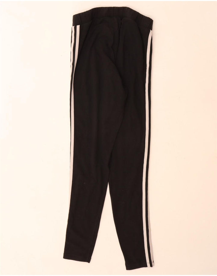 Adidas Dame Leggings UK 12 Medium Sort Bomuld