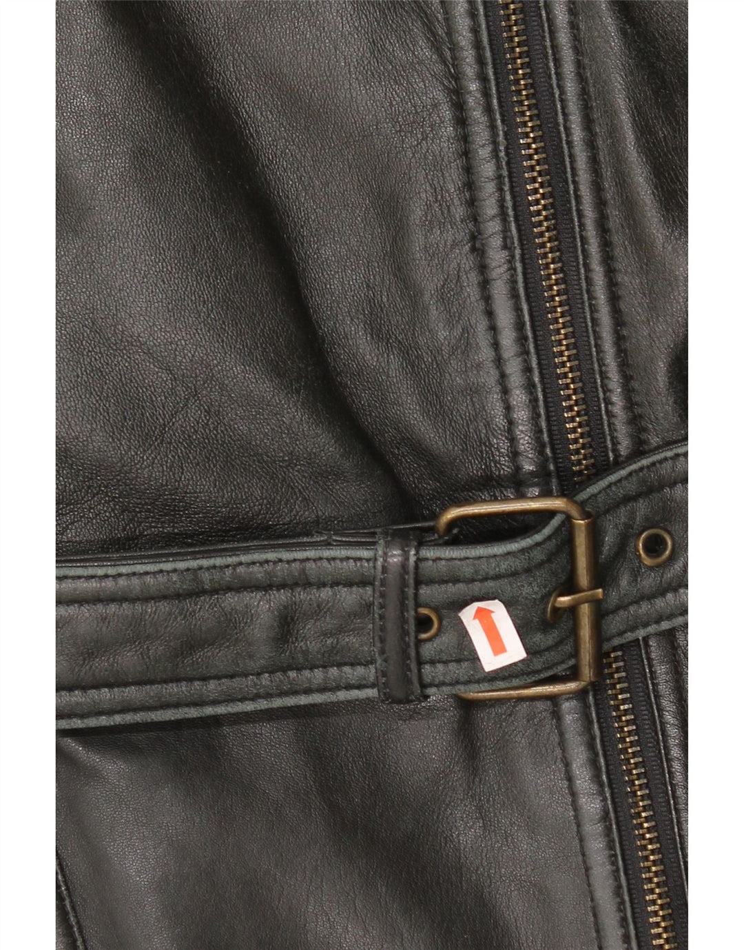 MORENA Womens Leather Jacket EU 40 Medium Black