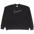 Nike Herre Dri Fit Grafisk Sweatshirt Jumper Stor Sort Bomuld