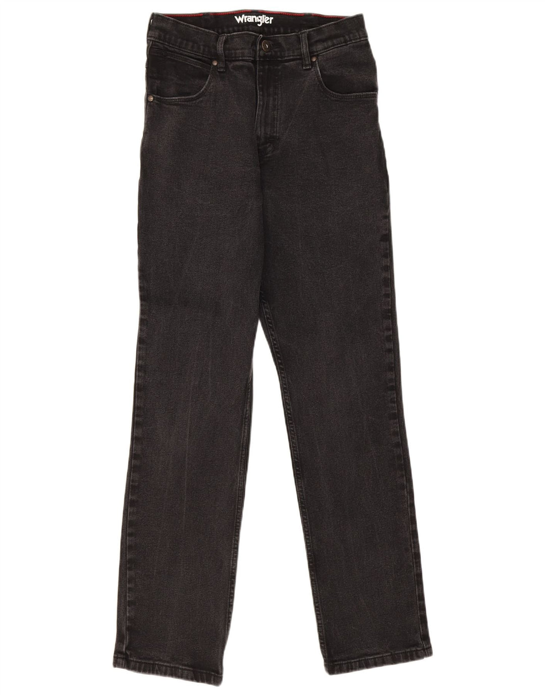 Wrangler Straight Jeans til mænd W31 L32 Sort bomuld