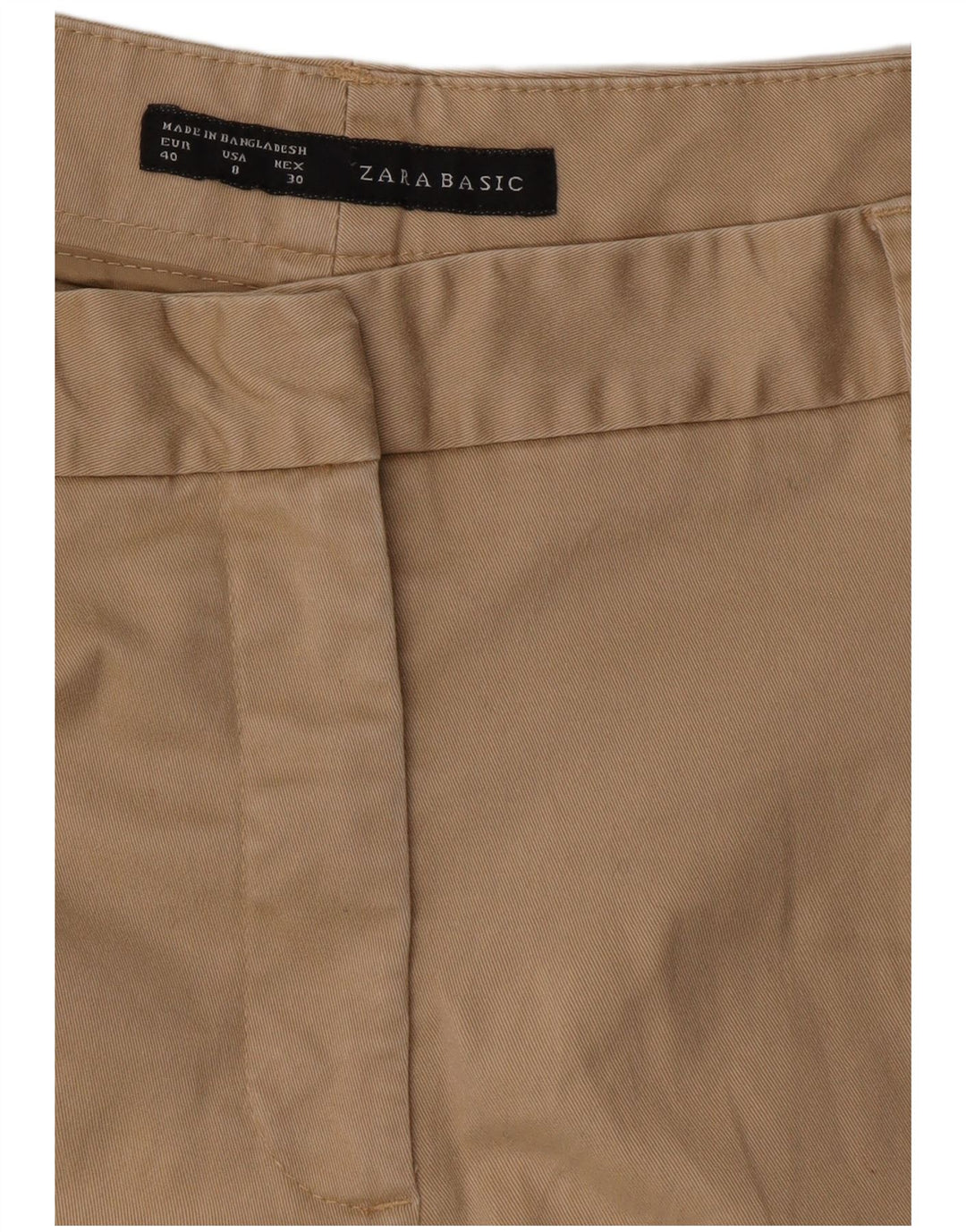 Zara Dame Slim Chino Bukser EU 40 Medium W30 L25 Beige
