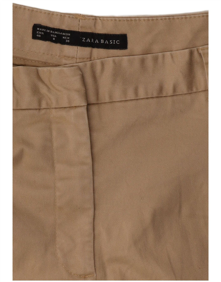 Zara Dame Slim Chino Bukser EU 40 Medium W30 L25 Beige