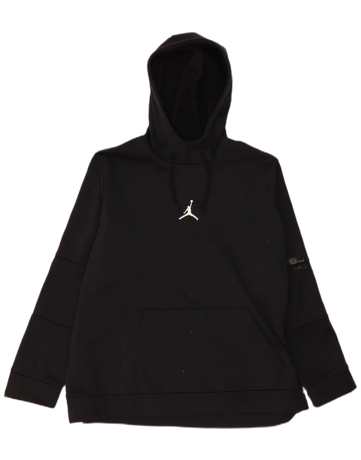 Jordan Herre Grafisk Standard Fit Hættetrøje Jumper 2XL Sort Polyester
