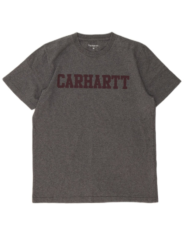 Carhartt Herre grafisk T-shirt Top mellemgrå bomuld