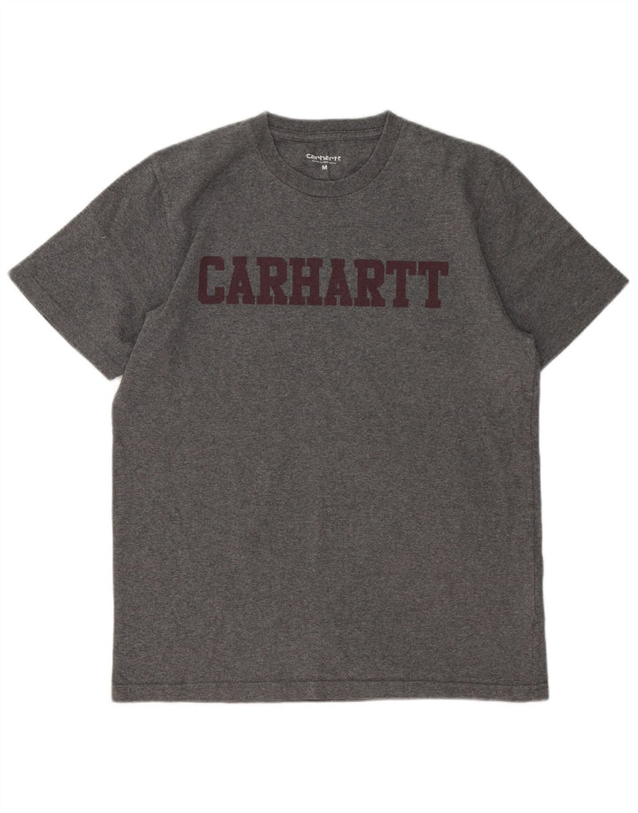 Carhartt Herre grafisk T-shirt Top mellemgrå bomuld