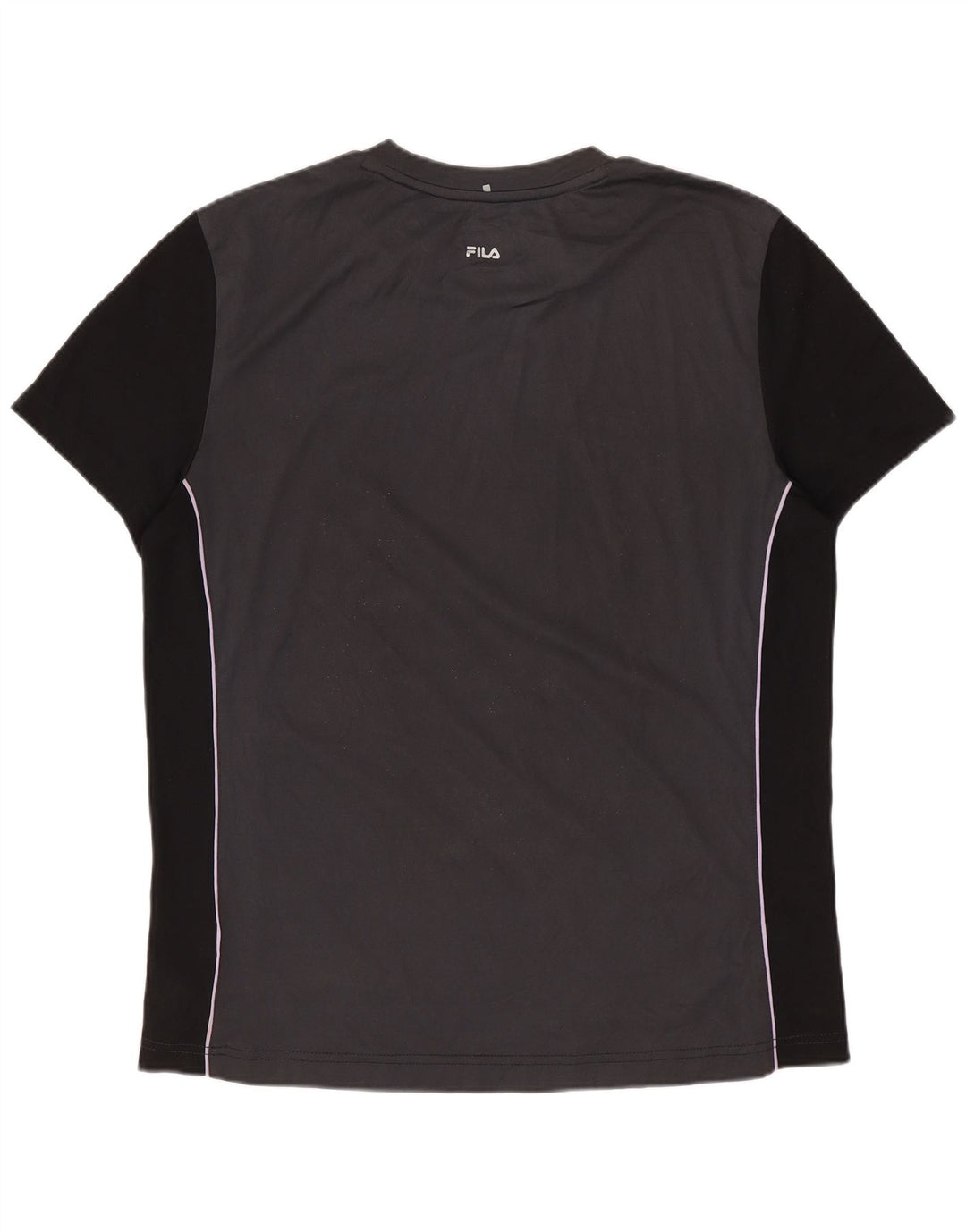 FILA Herre T-Shirt Top IT 48 Mellemgrå Colourblock Polyester