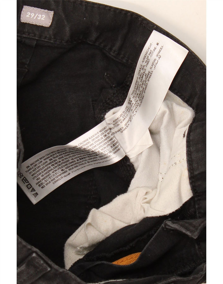 ARIAT Herre Relaxed Fit Straight Cargo Bukser W29 L32 Sort Bomuld