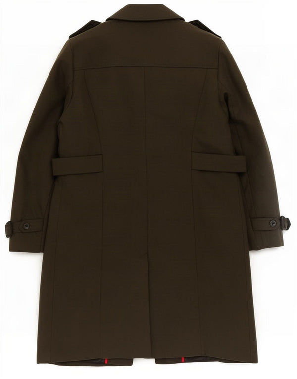 Marks & Spencer Womens Military Overcoat UK 22 3XL Khaki Polyester