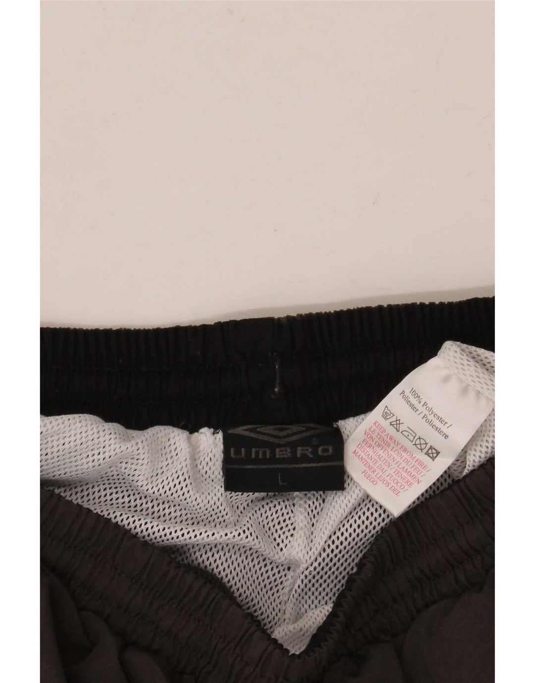 Umbro Herre Graphic Bermuda Sport Shorts Large Grå Polyester