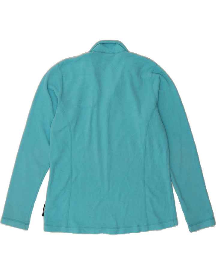 HELLY HANSEN Womens Zip Neck Fleece Jumper UK 16 Large Blue Polyester Vintage Helly Hansen and Second-Hand Helly Hansen from Messina Hembry 