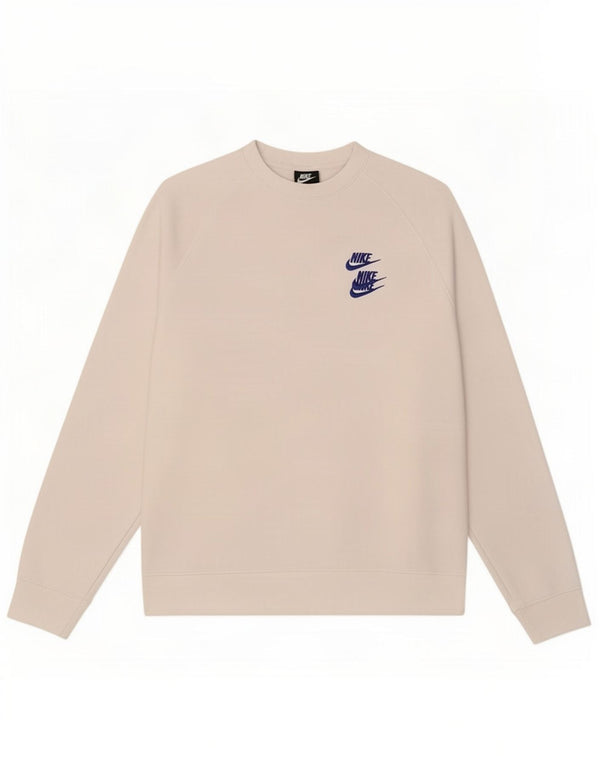 Nike grafisk sweatshirt til mænd, stor hvid bomuld