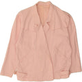 VINTAGE Womens Double Breasted Blazer Jacket UK 18 XL Pink Vintage Vintage and Second-Hand Vintage from Messina Hembry 