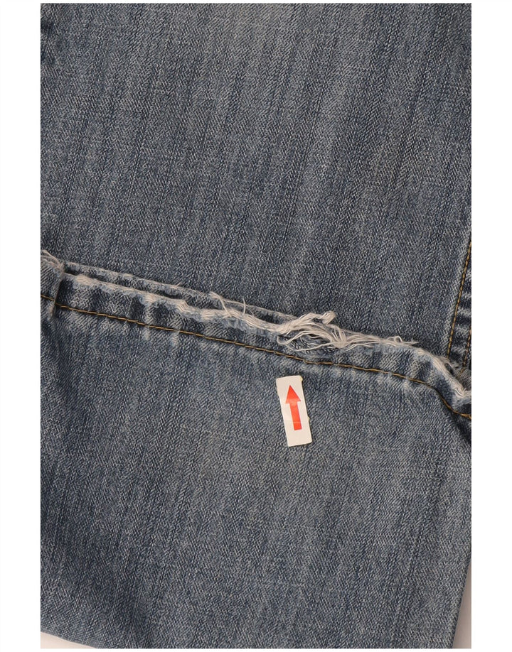 Levi's Dame 527 Bootcut Jeans med lav talje W32 L34 Blå Bomuld