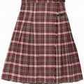Vintage plisseret nederdel til kvinder Stor W32 Grå ternet polyester