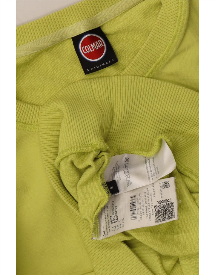 COLMAR Womens Sweatshirt Jumper UK 10 Small Green Cotton Vintage Colmar and Second-Hand Colmar from Messina Hembry 