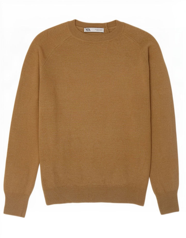 Zara Dame sweater med rund hals DK 10 Lille beige polyamid