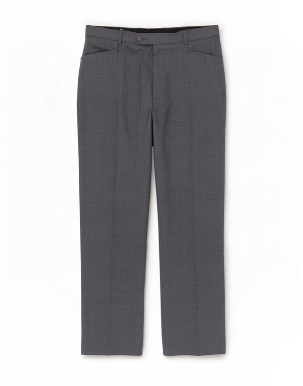 Marks & Spencer Mens Autograph Suit Trousers W34 L31 Blue Houndstooth