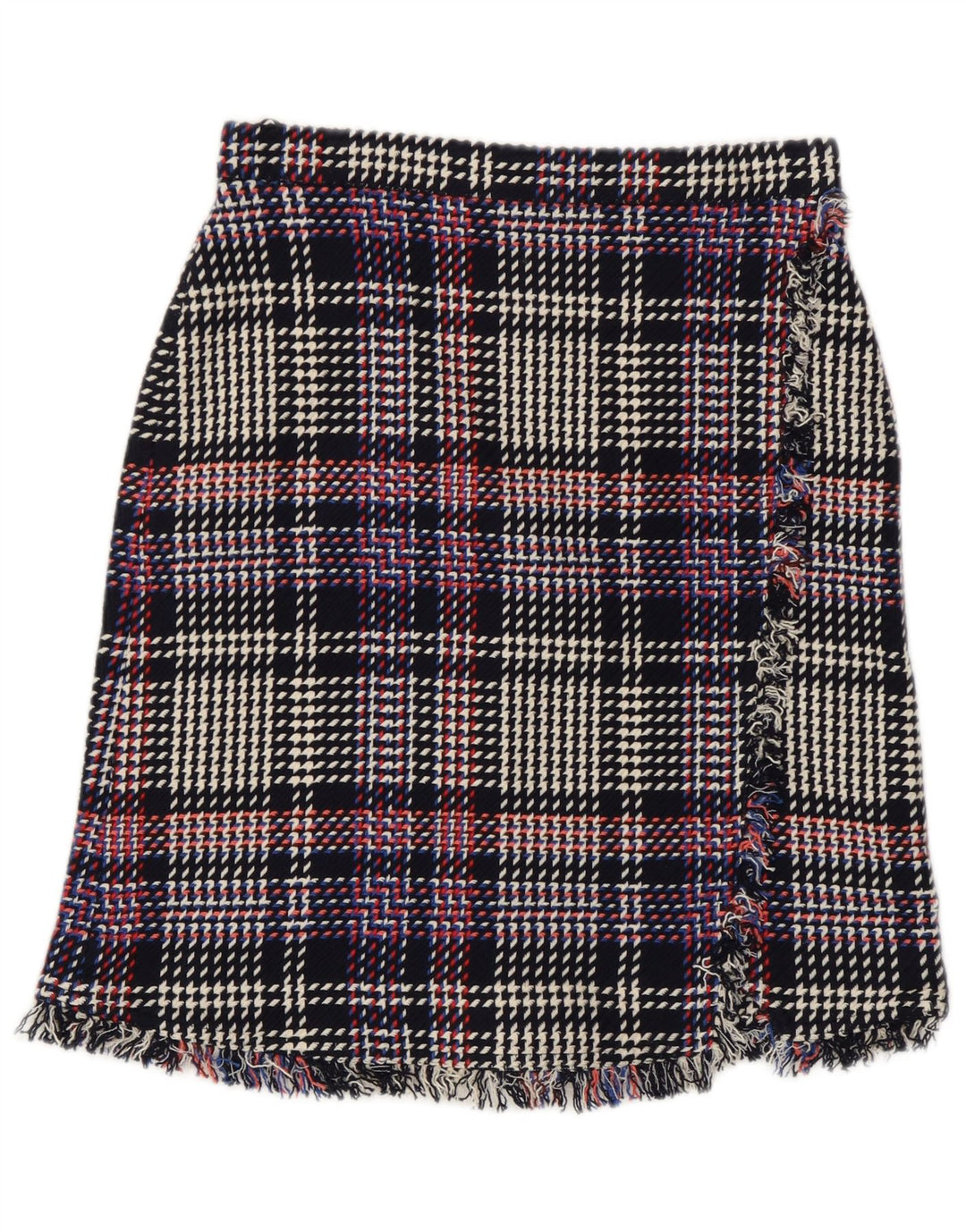 Marks & Spencer lige nederdel til kvinder UK 8 Small W28 Flerfarvet ternet