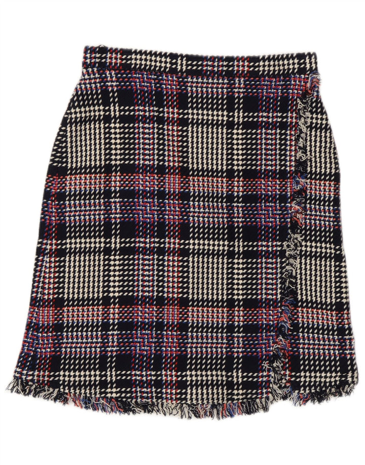 Marks & Spencer lige nederdel til kvinder UK 8 Small W28 Flerfarvet ternet