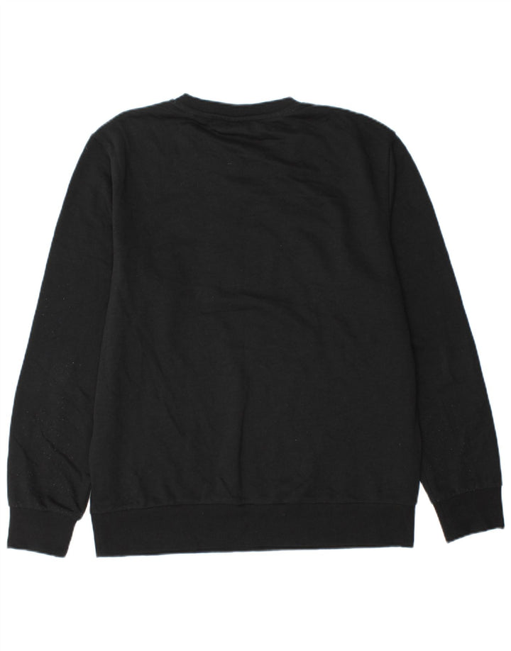 Jack & Jones grafisk sweatshirt til mænd, stor sort bomuld