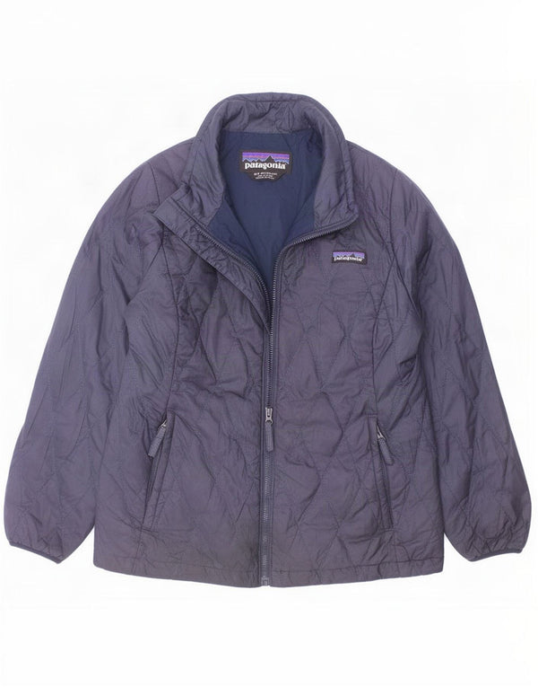 Patagonia Boys Quiltet jakke 9-10 år Medium Navy Blue Polyester