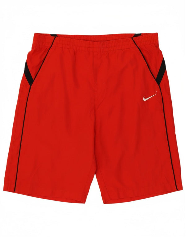 NIKE Boys Sport Shorts 13-14 Years XL Red Polyester