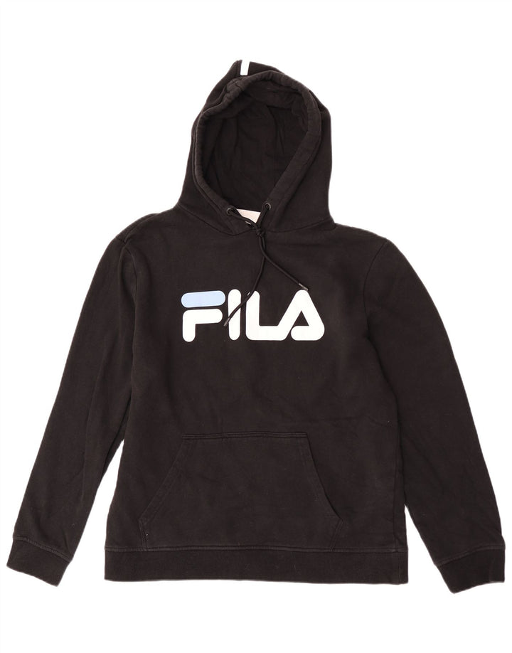 Fila Grafisk hættetrøje til mænd mellem sort bomuld