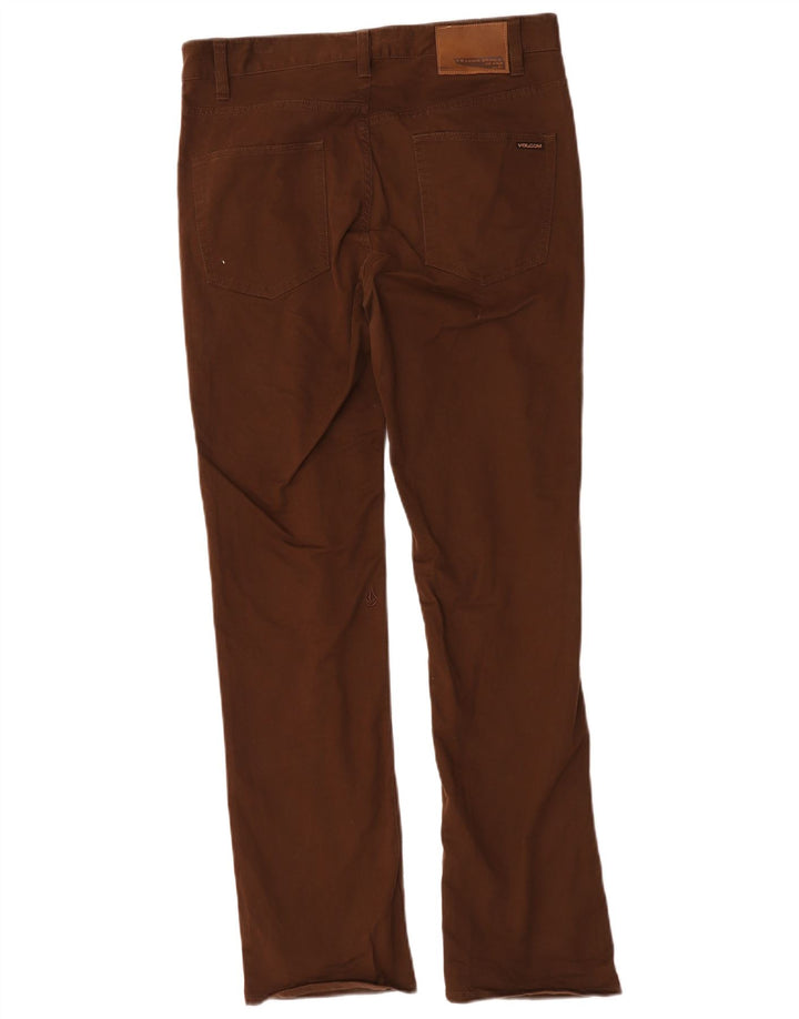 Volcom Herre Solver Straight Casual Bukser W30 L31 Brun Bomuld