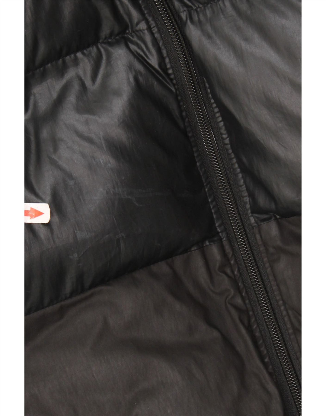 ADIDAS Polstret hættejakke til kvinder UK 16 Large Black Colourblock Polyester