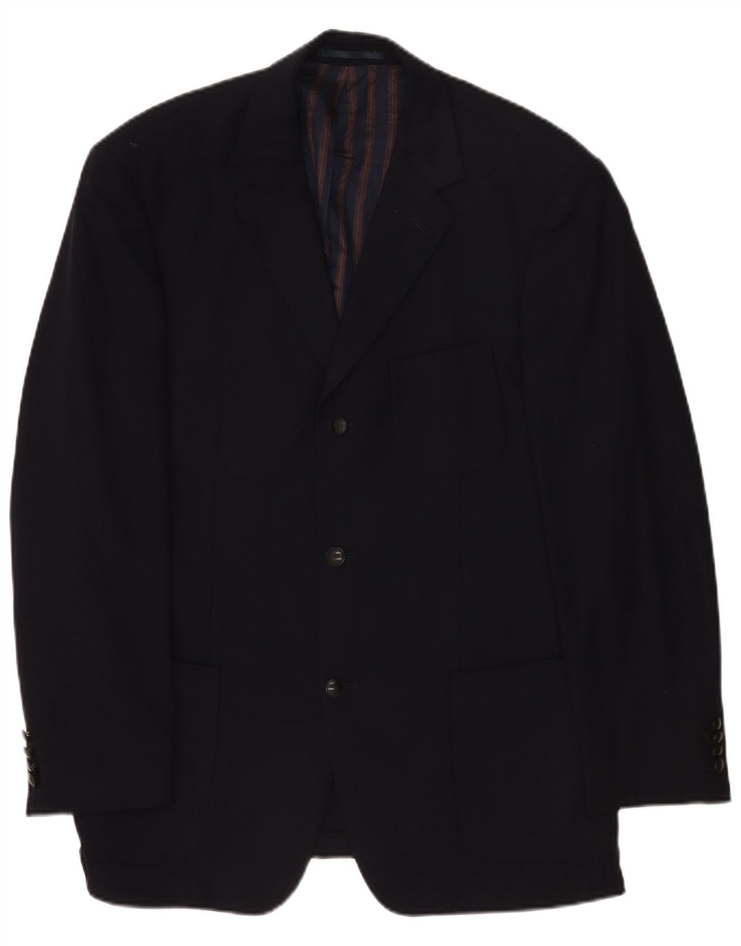 Hugo Boss Herre 3-knaps blazerjakke EU 52 XL Marineblå Ny uld