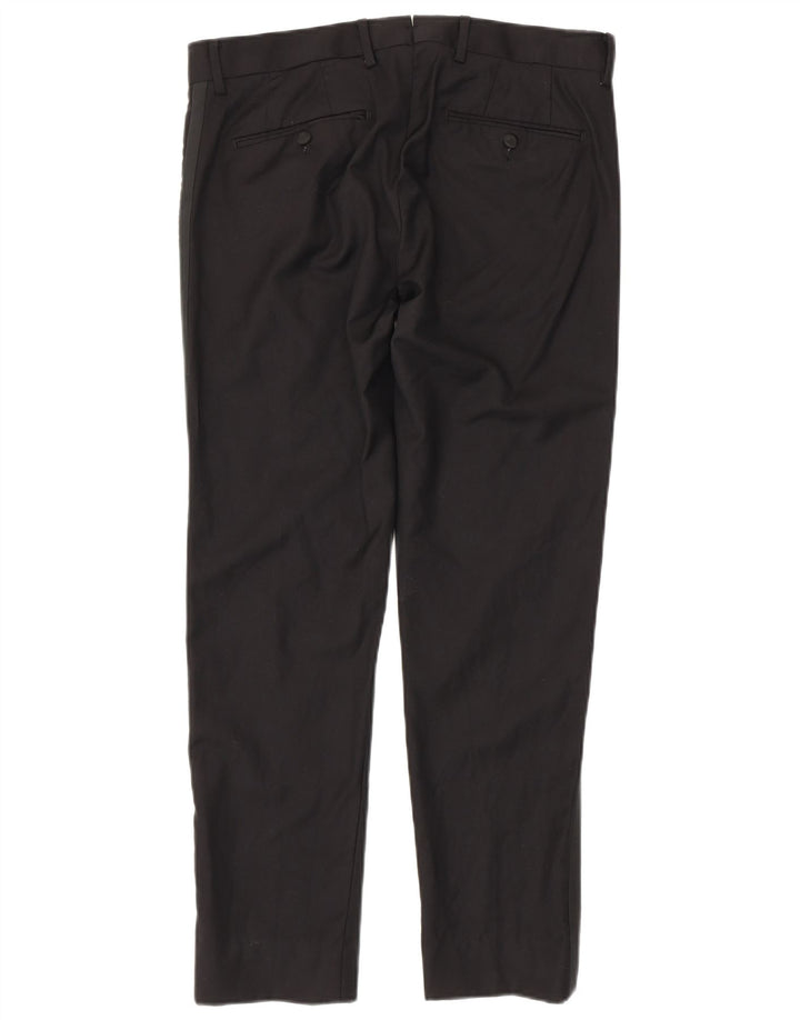 Gutteridge Herre Slim Suit Bukser IT 48 Medium W32 L29 Sort Polyester