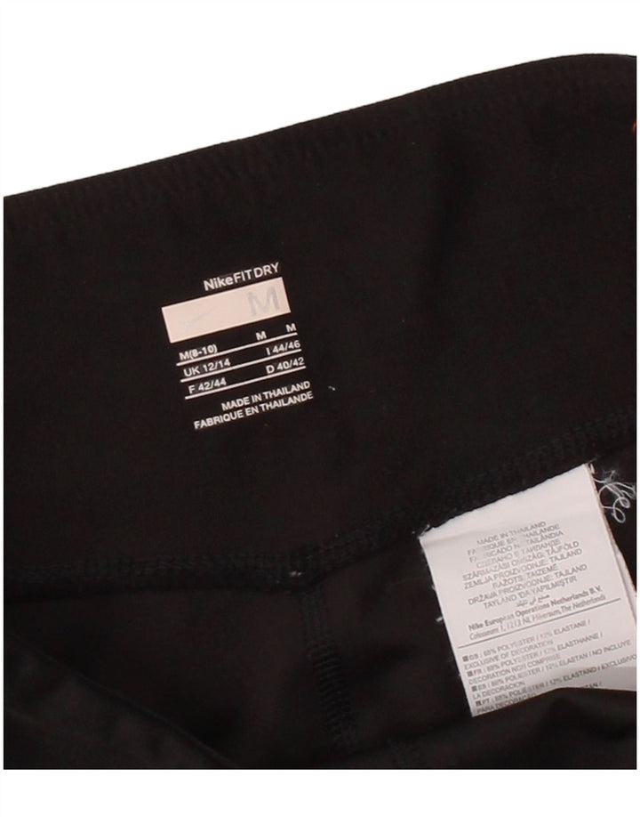 NIKE Womens Tracksuit Trousers UK 12/14 Medium  Black Polyester