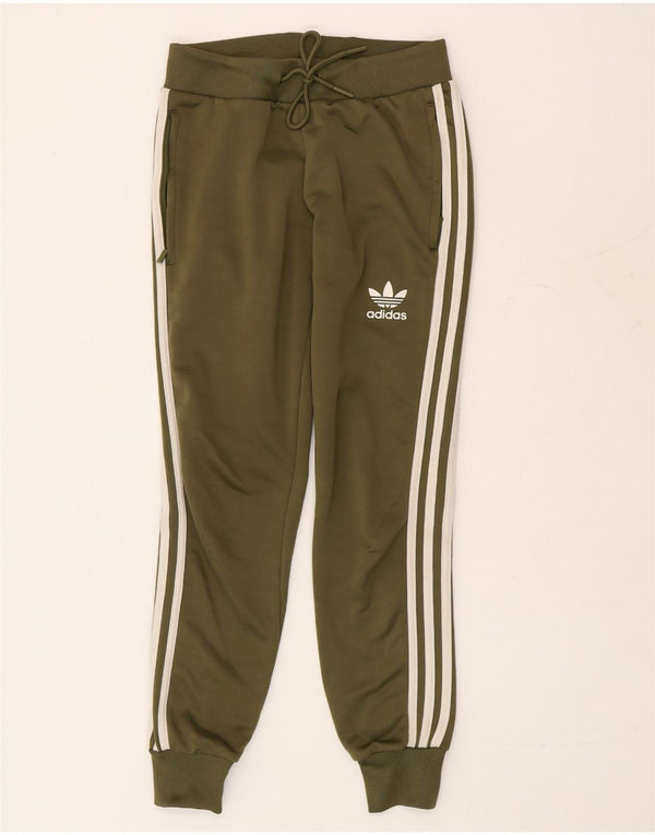 Adidas Dame træningsdragt Bukser Joggers UK 6 XS Grøn Polyester