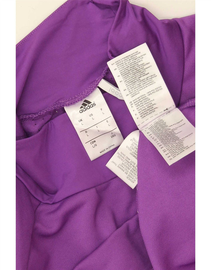 Adidas Herre Climacool Running Top Langærmet Stor Lilla Polyester