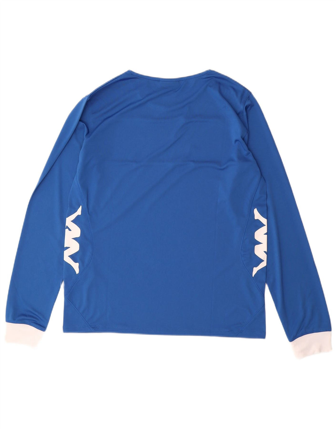 Kappa Herre Grafisk Top Langærmet Medium Blue Colourblock Polyester