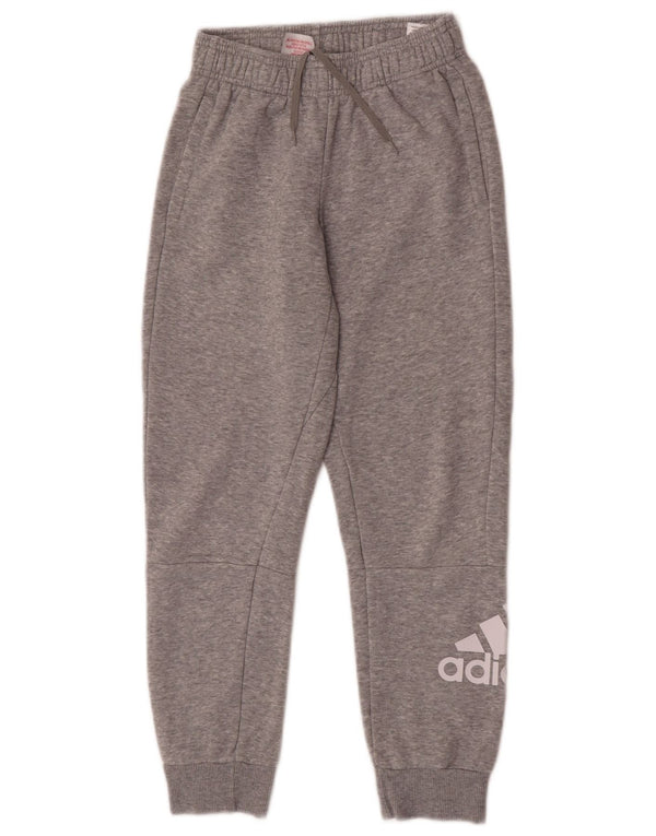 Adidas Drenge Grafisk træningsdragt Bukser Joggers 9-10 år Grå Flecked