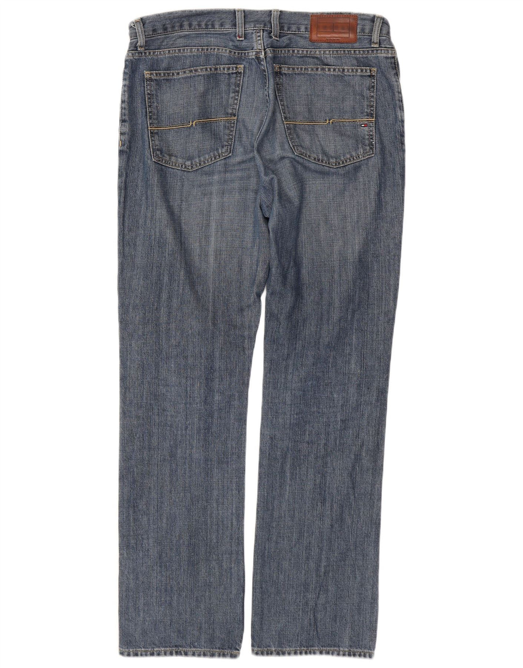 TOMMY HILFIGER Straight jeans til mænd W33 L32 blå bomuld