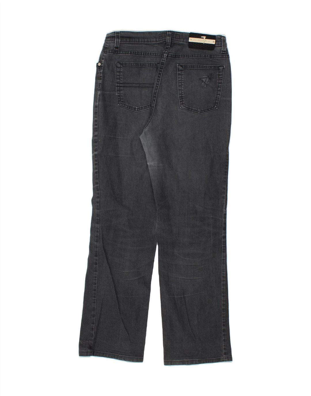 TRUSSARDI Womens Straight Jeans W31 L29 Grey Cotton Vintage Trussardi and Second-Hand Trussardi from Messina Hembry 