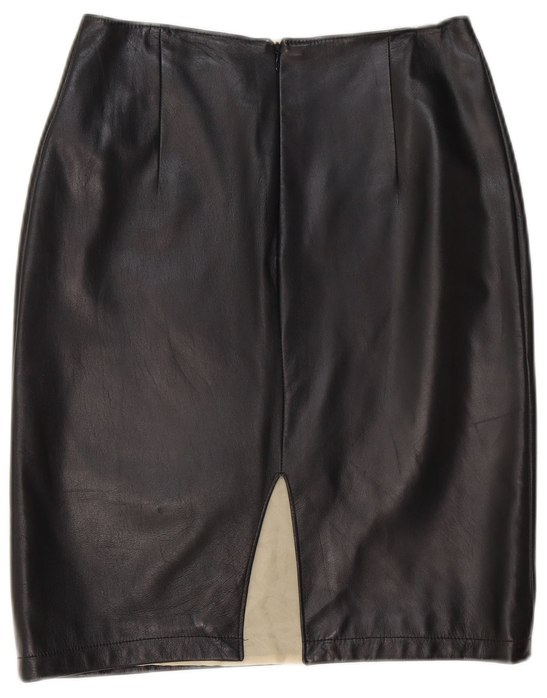 Gai Mattiolo Dame Læder Nederdel W28 Medium Sort